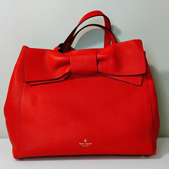 kate spade Handbags - Kate Spade Brigette Olive Drive Crossbody Bow Bag - Cherry